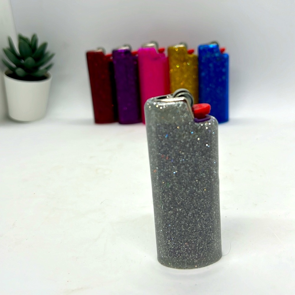 Lighter Cover Sleeve Glitter Case Holder fits Bic